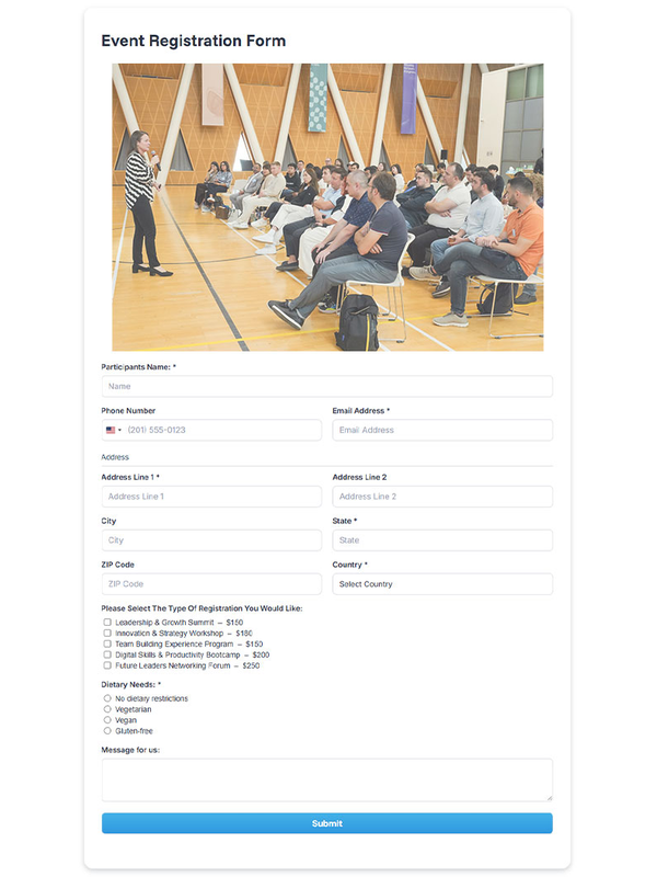 Event Registration Form Event Registration Form